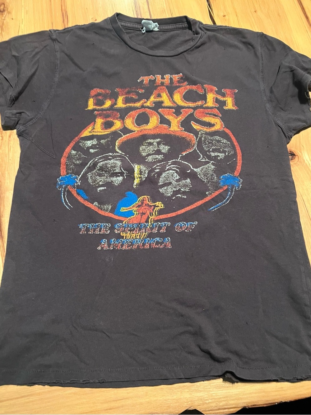 Madeworn The Beach Boys Graphic Black Short-Sleeve Tee